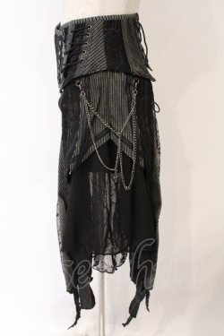 画像2: Ozz Croce / Garden of Fallen Angelコルセットスカート  ブラック O-26-03-11-050-OO-SK-OW-OS