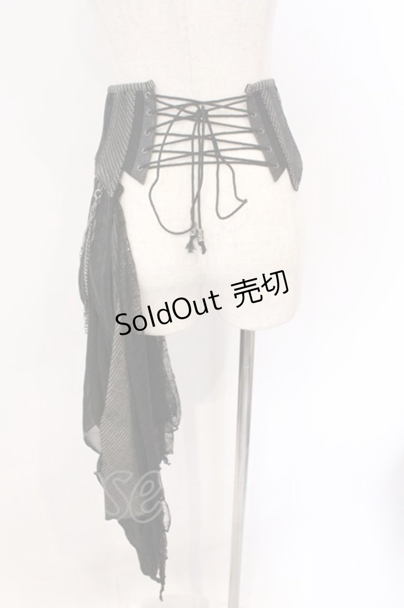 画像3: Ozz Croce / Garden of Fallen Angelコルセットスカート  ブラック O-26-03-11-050-OO-SK-OW-OS (3)