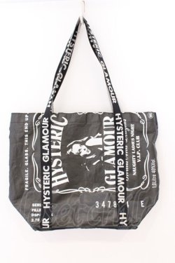 画像1: HYSTERIC GLAMOUR / WHISKYトートバッグ  ブラック O-26-03-11-051-PU-BG-YM-OS