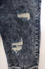 画像2: GLAD NEWS / ケミカルウォシュデストロイスキニーデニムパンツ F アイスブルー O-26-03-11-056-GL-PA-YM-ZT527 (2)