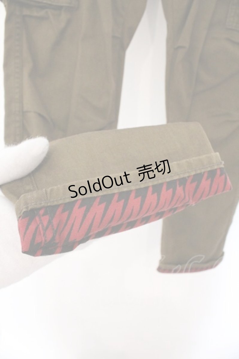 画像2: HYSTERIC GLAMOUR / バックプリントコットンカーゴパンツ M カーキ O-26-03-11-058-PU-PA-YM-ZT527 (2)