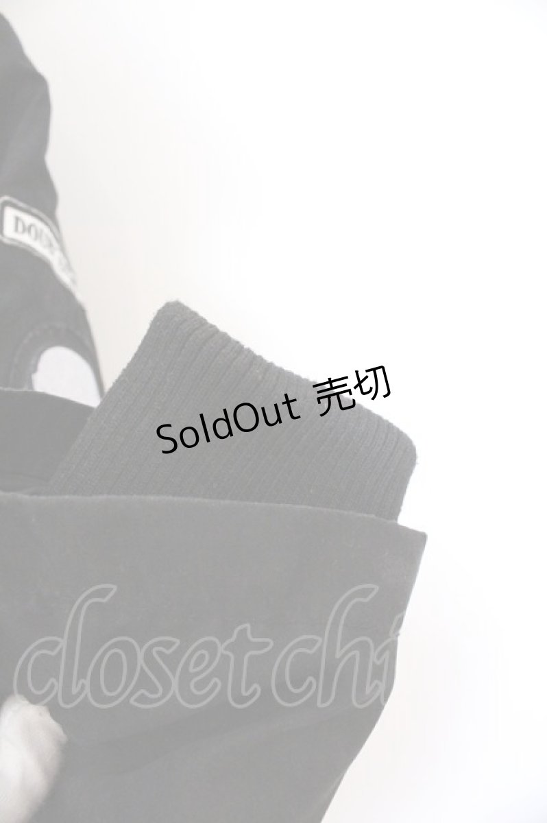 画像2: GLAD NEWS / ファーフードミリタリーパッチブルゾンジャケット F ブラック O-26-03-11-062-GL-CO-YM-ZT0315L (2)