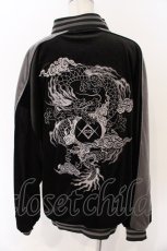 画像5: REFLEM / ドラゴン刺繍ベロアスカジャン F ブラック O-26-03-11-063-PU-JA-YM-OS (5)