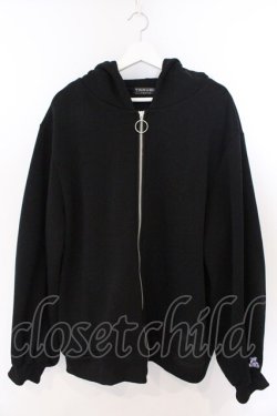 画像1: TRAVAS TOKYO / クマ耳ジップアップパーカー F ブラック O-26-03-11-065-PU-TO-YM-OS