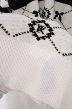 画像2: TRAVAS TOKYO / ロゴ総柄ジャガードニットプルオーバー F ホワイト O-26-03-11-067-PU-TO-YM-OS