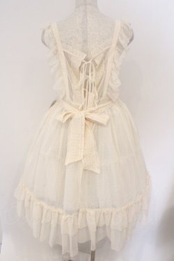 画像3: axes femme kawaii / ドットチュールエプロン M キナリ O-26-03-11-070-AX-OP-OW-OS