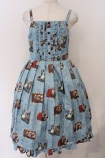 画像1: Emily Temple cute / TRUNK STORIESキャミソールワンピース M ブルー O-26-03-11-072-ET-OP-OW-OS (1)