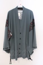 画像1: AXES-X / 小紋柄羽織 M グリーン O-26-03-11-082-LO-TO-OW-OS (1)