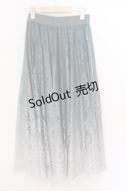 画像2: axes femme / グラデレースサーキュラースカート F グリーン O-26-03-11-083-AX-SK-OW-OS