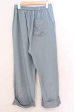 画像2: axes femme / サイドジャガードポケットパンツ M ブルー O-26-03-11-085-AX-PA-OW-OS (2)