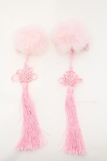 画像1: Jamieエーエヌケー / ポンポンチャイナピン  ピンク O-26-03-11-011-0-AC-IG-ZT649-F003 (1)