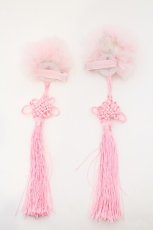 画像2: Jamieエーエヌケー / ポンポンチャイナピン  ピンク O-26-03-11-011-0-AC-IG-ZT649-F003 (2)