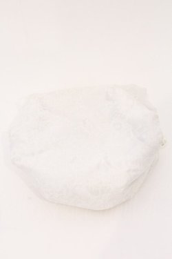 画像4: Maison de FLEUR / パールレースオーガンジーリボンマンゴーポーチ  シロ O-26-03-11-013-LO-ZA-IG-OS