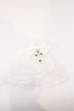 画像2: Chalmiere / クロスレースお袖留め  シロ O-26-03-11-015-0-ZA-IG-OS