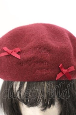 画像2: m petit by misako / サンリオプチリボンベレー 57.5cm ワイン ハローキティ O-26-03-11-016-LO-AC-IG-OS