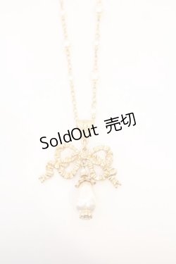 画像2: Kurumi Collaboration / CLK*リボンネックレス  ゴールド O-26-03-11-003-GO-AC-IG-OS