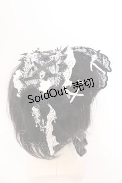 画像3: Fancy Doll / 薔薇付きヘッドドレス  クロ×シロ O-26-03-11-017-PU-AC-IG-OS