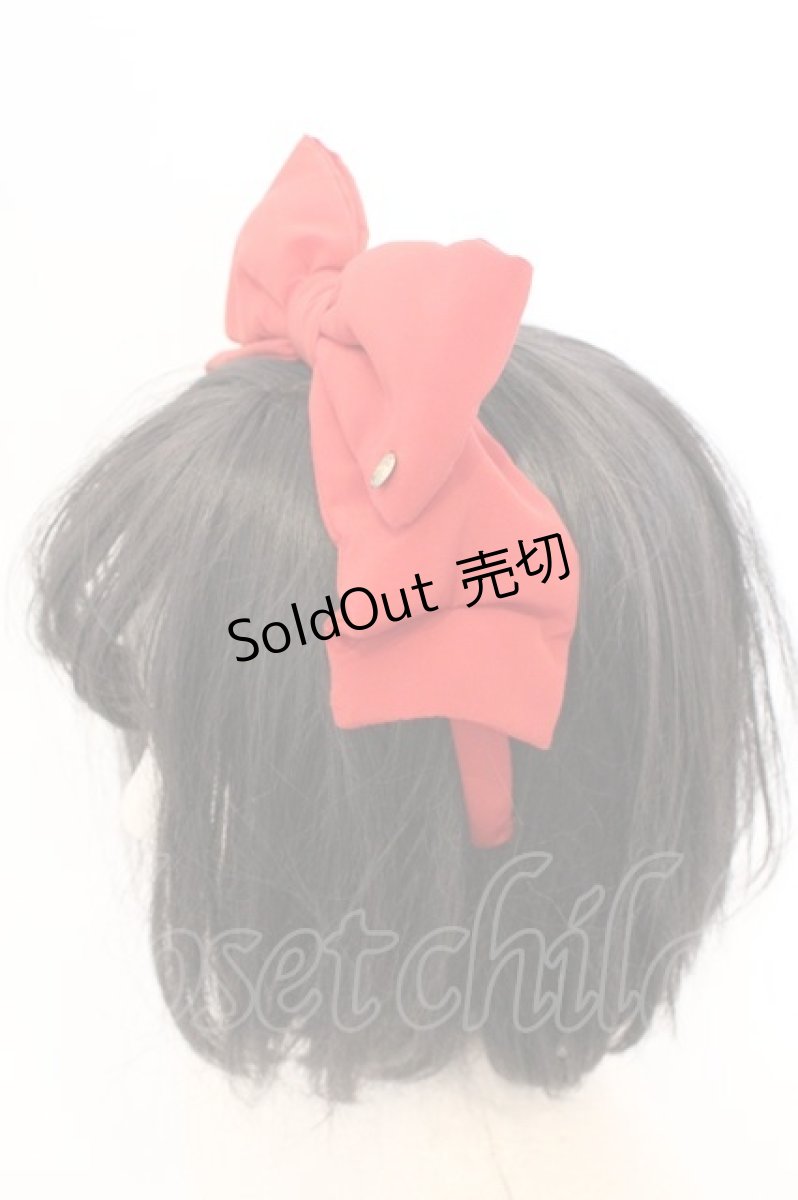 画像2: metamorphose / クラシカルリボンカチューシャ  アカ O-26-03-11-019-ME-AC-IG-ZT649-F004 (2)