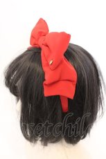 画像2: metamorphose / クラシカルリボンカチューシャ  アカ O-26-03-11-019-ME-AC-IG-ZT649-F004 (2)