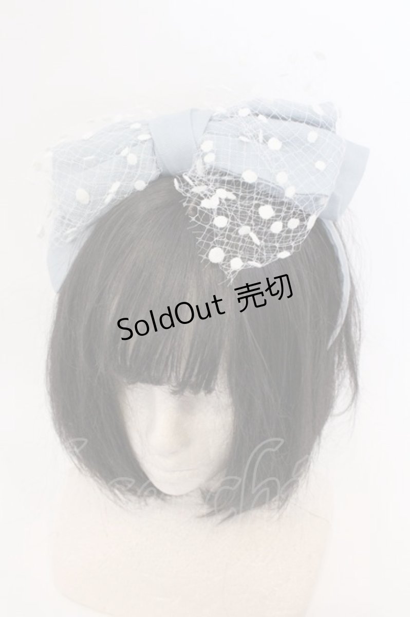 画像1: Melody BasKet / Dollyリボンカチューシャ  サックス O-26-03-11-023-LO-AC-IG-ZT649-F004 (1)