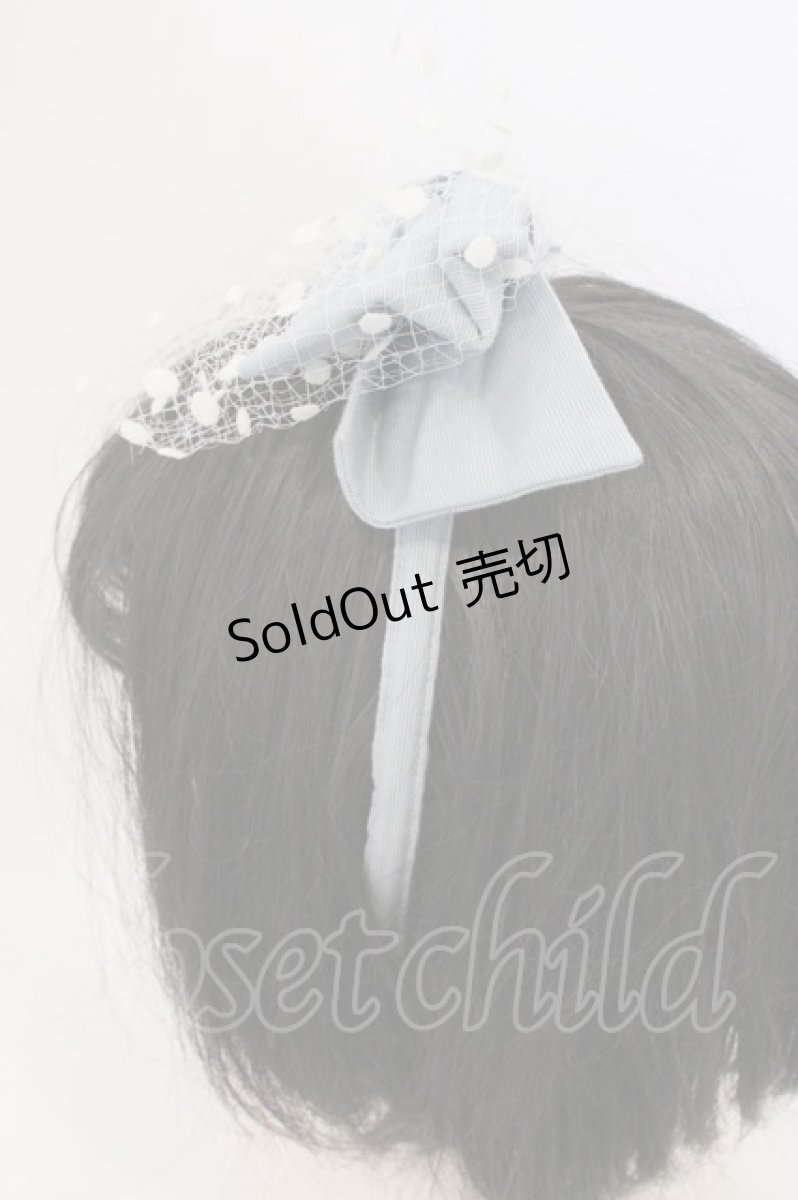 画像4: Melody BasKet / Dollyリボンカチューシャ  サックス O-26-03-11-023-LO-AC-IG-ZT649-F004 (4)