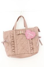 画像1: Cherirulu Chocola / MY*キルトリボン2WAYバッグ  ピンク O-26-03-11-028-GO-BG-IG-ZTK042 (1)