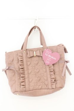 画像1: Cherirulu Chocola / MY*キルトリボン2WAYバッグ  ピンク O-26-03-11-028-GO-BG-IG-OS