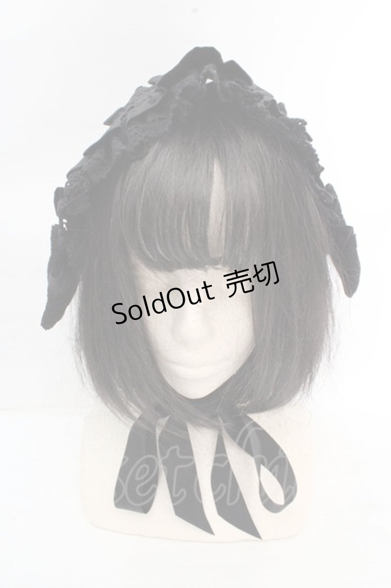 画像2: ALICE and the PIRATES / ミランダヘッドドレス  クロ O-26-03-12-005-PA-AC-IG-ZT0314J (2)