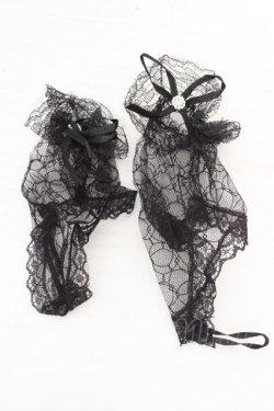 画像1: MARBLE / レースグローブ  ブラック O-26-03-12-053-GO-ZA-IG-OS