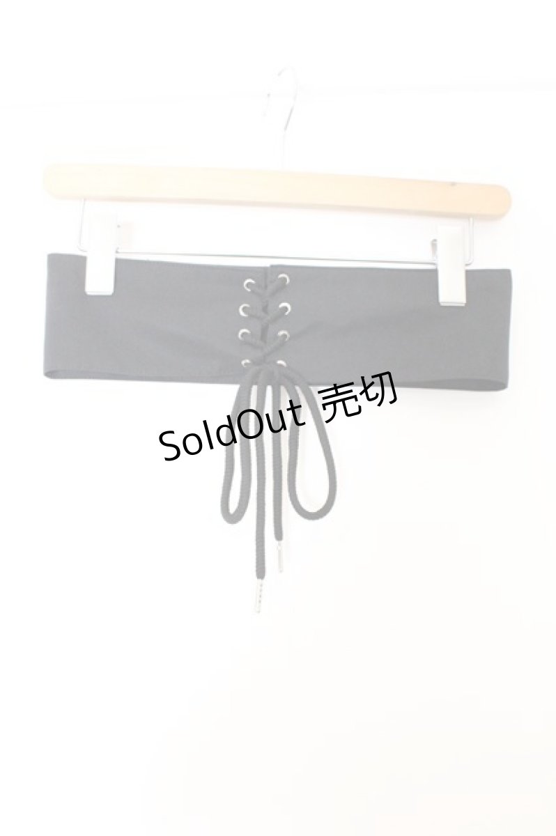 画像5: NieR Clothing / コルセットベルト付きTWO-TONE SHIRT ZIP OUTER【PINK】 パーカー  ブラック×ピンク O-26-03-12-1029-PU-TO-IG-OS (5)