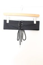 画像5: NieR Clothing / コルセットベルト付きTWO-TONE SHIRT ZIP OUTER【PINK】 パーカー  ブラック×ピンク O-26-03-12-1029-PU-TO-IG-OS (5)