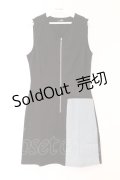 NieR Clothing / ノースリーブワンピース  ブラック×ライトインディゴ O-26-03-12-1030-PU-TO-IG-OS