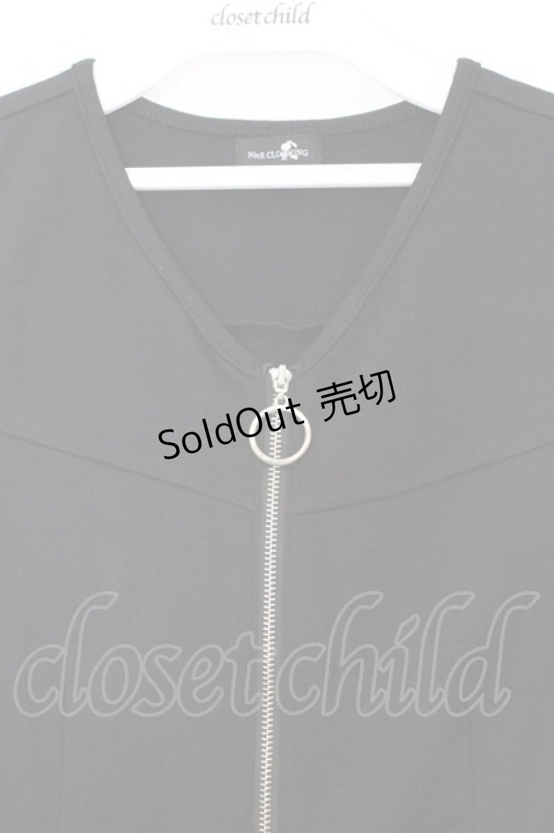 画像2: NieR Clothing / ノースリーブワンピース  ブラック×ライトインディゴ O-26-03-12-1030-PU-TO-IG-OS (2)
