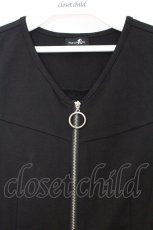 画像2: NieR Clothing / ノースリーブワンピース  ブラック×ライトインディゴ O-26-03-12-1030-PU-TO-IG-OS (2)