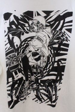 画像2: NieR Clothing / プリントパーカー 2XL ホワイト バックプリント O-26-03-12-1031-PU-TO-IG-OS