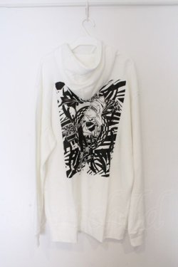 画像3: NieR Clothing / プリントパーカー 2XL ホワイト バックプリント O-26-03-12-1031-PU-TO-IG-OS