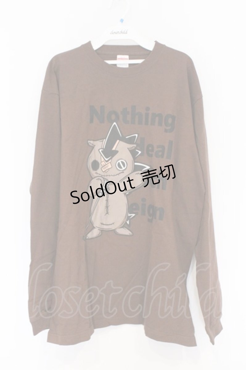 画像1: NieR Clothing / プリントカットソー XL ブラウン NieRくん O-26-03-12-1032-PU-TO-IG-OS (1)