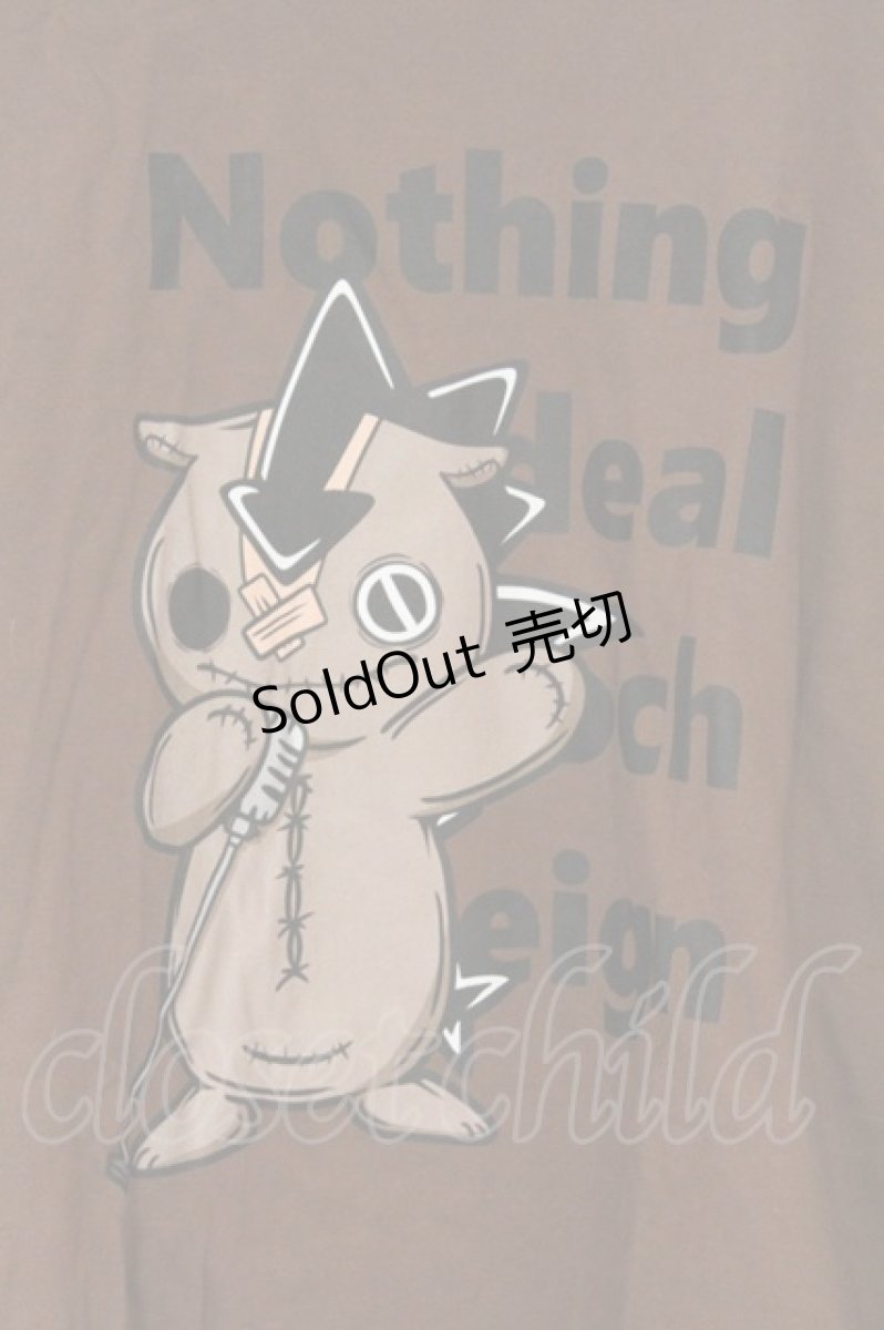 画像2: NieR Clothing / プリントカットソー XL ブラウン NieRくん O-26-03-12-1032-PU-TO-IG-OS (2)
