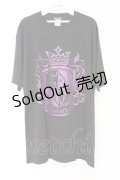 NieR Clothing / ドライTシャツ  ブラック パープルエンブレム O-26-03-12-1035-PU-TS-IG-OS