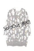 NieR Clothing / 転写ZIPパーカー  ブラック NieRちゃん総柄 O-26-03-12-1036-PU-TO-IG-OS