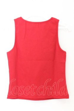 画像3: NieR Clothing / プリントタンクトップ  レッド×ブラック O-26-03-12-1037-PU-TO-IG-OS