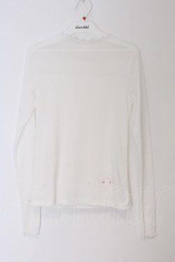 画像1: m petit by misako / BTナガマイメロmisako カットソー M シロ O-26-03-12-1038-LO-TO-IG-OS