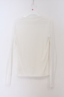 画像3: m petit by misako / BTナガマイメロmisako カットソー M シロ O-26-03-12-1038-LO-TO-IG-OS