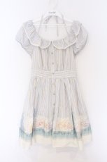 画像1: Secret Honey / 壁の絵ワンピース(ラプンツェルver)  アイボリー×ラベンダー O-26-03-12-1044-CA-OP-IG-OS (1)