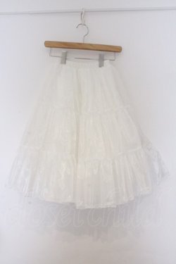 画像1: Wunderwelt / オリジナルふわふわロングパニエ  シロ O-26-03-12-1047-EL-SK-IG-OS