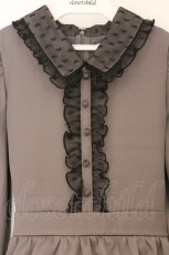 画像2: evelyn / ハートレースティアードワンピース  チャコール O-26-03-12-1049-LO-OP-IG-OS (2)