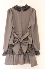 画像3: evelyn / ハートレースティアードワンピース  チャコール O-26-03-12-1049-LO-OP-IG-OS (3)