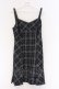 画像1: Rilly emulie / Heart Cut Check Cami Onepiece （ハートカットチェックキャミワンピース）  クロ O-26-03-12-1050-PU-OP-IG-OS (1)