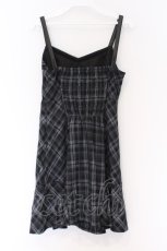 画像3: Rilly emulie / Heart Cut Check Cami Onepiece （ハートカットチェックキャミワンピース）  クロ O-26-03-12-1050-PU-OP-IG-OS (3)