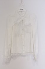 画像1: evelyn / チョーカーレースリボンブラウス  シロ O-26-03-12-1052-LO-BL-IG-OS (1)